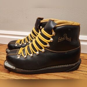 *RARE Vintage Lake Placid Continental Cross-Country Ski Boots Kandahar Size 39